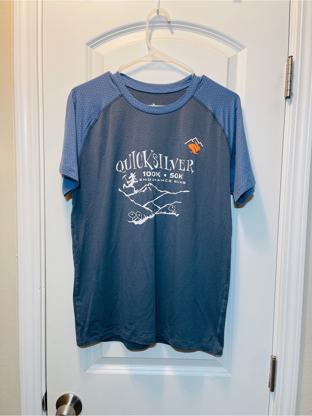 Quiksilver Men's Navy Short-Sleeve Graphic Performance Tee